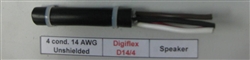 DIGIFLEX PREMIUM SPEAKER WIRE W/RUBBER JACKET D14/4 CAUTION: NOT RATED FOR FT1/FT4/FT6 4C/14AWG (100M = FULL ROLL)