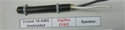 DIGIFLEX PREMIUM SPEAKER WIRE W/RUBBER JACKET D16/2 CAUTION: NOT RATED FOR FT1/FT4/FT6 2C/16AWG (100M = FULL ROLL)