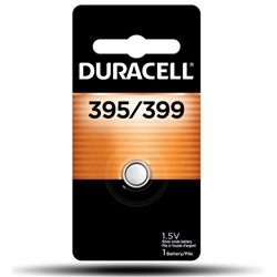 DURACELL D395 1.5V SILVER OXIDE WATCH BATTERY (399, SR57, SR927W, SR9327W, RW413/313 SB-AP/BP, 280-44/48 EQUIVALENT)