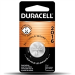 DURACELL DL2016-1 3V LITHIUM BUTTON CELL BATTERY (CR2016, ECR2016, KCR2016, BR2016, LF-1/4V, KL2016 EQUIVALENT)