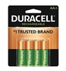 DURACELL DX1500R4 NMH "AA" PRECHARGED BATTERIES 2500MA      4-PACK (DX1500B4N)