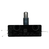 ZF ELECTRONICS E14-00M LIMIT SWITCH WITH SPRING PLUNGER,    SPDT NO/NC, 25A @ 125VAC/250VAC, QC TERMINALS, MICRO SWITCH