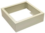 ENFORCER EBB8SS 8" SQUARE SURFACE BACK BOX, OPEN BACK MODEL WITH MOUNTING TABS, FOR USE WITH 8" INCH SQUARE BAFFLE ECB8S