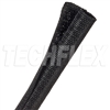 TECHFLEX F6W0.50 BLACK 1/2" WOVEN SPLIT TUBULAR HARNESS WRAP, NON-EXPANDABLE (45M = FULL BOX)