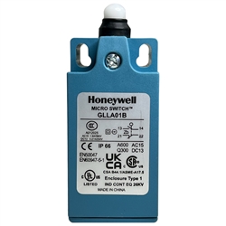 HONEYWELL GLLA01B GLOBAL LIMIT SWITCH SPDT, SNAP ACTION,    TOP PIN PLUNGER, 6A/120VAC 3A/240VAC, 1NC/1NO, MICRO SWITCH