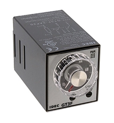 IDEC GT3F-2AD24 TRUE OFF DELAY RELAY 24VAC/DC DPDT 600SEC,  8 PIN TIMER, 3A@250VAC/30VDC (RESISTIVE LOAD)