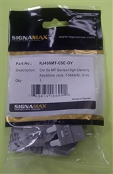 SIGNAMAX KJ458MT-C5E-GY CAT5E MT-SERIES HD KEYSTONE JACK,   GRAY