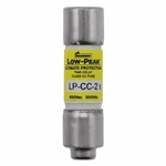 BUSSMANN LP-CC-2 FUSE 2 AMP 600VAC/300VDC CLASS CC LOW PEAK TIME-DELAY (0.41" X 1-1/2") 2A 2AMP