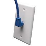 TRIPPLITE N204-003-BL-UP BLUE 3FT UP-ANGLE CAT6 GIGABIT MOLDED UTP ETHERNET CABLE (RJ45 RIGHT-ANGLE UP M TO RJ45 M)