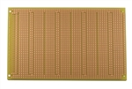 BPS BUSBOARD POW3U POWERBOARD-3U WITH 6-HOLE STRIPS & INTERLEAVED POWER RAILS, SINGLE-SIDED, 100MM X 160MM (3.9" X 6.3")