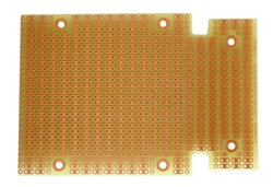 BPS BUSBOARD PR1553DBAT 2-HOLE STRIP PROTOBOARD FOR HAMMOND 1553DB ENCLOSURE, SINGLE-SIDED, 106MM X 72MM (4.18" X 2.85")