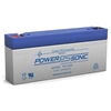 POWERSONIC PS-1229LF1 12V 2.9AH SLA BATTERY WITH .187"      TERMINALS