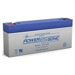 POWERSONIC PS-1229LF1 12V 2.9AH SLA BATTERY WITH .187"      TERMINALS