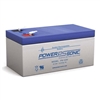 POWERSONIC PS-1230F1 12V 3.4AH SLA BATTERY WITH .187" QC    TERMINALS