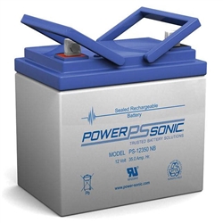 POWERSONIC PS-12350NB3 12V 35AH SLA BATTERY WITH NUT/BOLT