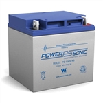 POWERSONIC PS-12400NB 12V 40AH SLA BATTERY WITH NUT/BOLT    *SPECIAL ORDER*