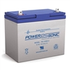 POWERSONIC PS-12550U 12V 55AH SLA BATTERY WITH HANDLE &     U POST