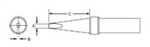 WELLER PTA6 SOLDERING TIP 600F 1/16" SCREWDRIVER STYLE,     COMPATIBLE WITH WTCPT SOLDERING IRON