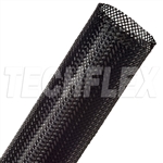 TECHFLEX PTN1.50 BLACK 1-1/2" GENERAL PURPOSE EXPANDABLE    BRAIDED SLEEVING, FLEXO PET (12M = FULL ROLL)