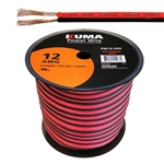 CIRCUIT TEST PW12-500 12AWG TWO CONDUCTOR BONDED PARALLEL   WIRE, LOW VOLTAGE DC POWER CABLE, 500FT ROLL *SPECIAL ORDER*