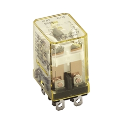 IDEC RH2B-UDC24V RELAY 24VDC DPDT 8 PIN, RES:               10A@240VAC/30VDC, GEN: 7.5A@120VAC/30VDC, 7A@240VAC, CSA