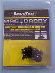 RACK-A-TIERS 10LB MAGNETIC CABLE TIE MNT BLACK(10PK) RM110BK