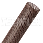 TECHFLEX RRN1.25DB FLEXO 1-1/4" RODENT RESISTANT EXPANDABLE BRAIDED SLEEVING, DARK BROWN, 50 FOOT ROLL *SPECIAL ORDER*