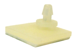 BPS BUSBOARD SA180 ADHESIVE STANDOFFS, OFFSET 0.6" X 0.6"   SQUARE BASE, .180" HEIGHT, FITS 0.125" PCB HOLE, 8/PACK