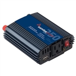 SAMLEX SAM-250-12 MODIFIED SINE WAVE INVERTER 250W 12VDC    12VDC/25A FULL LOAD  12VDC/8A CIGARETTE PLUG 100W MAXIMUM