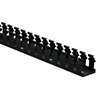 HELLERMANN TYTON SLOTTED WIRE FINGER DUCTING 1.5" X 1.5"    BLACK 6 FOOT LENGTH * COVER SOLD SEPARATELY - SEE TC1.5BLK *