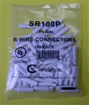 SR COMPONENT SR1000P PLAIN 'B' WIRE CONNECTOR 100/PACK