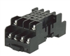 IDEC SY4S-05 RELAY BASE/SOCKET FOR 14 PIN RELAYS, DPDT/4PDT 10A@300V (2 POLE) 7A@300V (4 POLE), DIN RAIL OR PANEL MOUNT