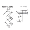 HAKKO T39-BCM3545 BEVEL TIP WITH INDENT, 3.5MM/45 DEGREES   X 10MM, FOR THE FX-971 SOLDERING STATION *SPECIAL ORDER*