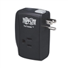 TRIPPLITE TRAVELER 2 OUTLET PORTABLE SURGE PROTECTOR,       FAX/MODEM PROTECTION