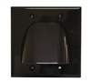 QUEST VHT-8203 BULK CABLE DUAL GANG WALL PLATE, BLACK