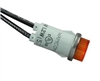 WAMCO WL-1090C3-12V AMBER INCADESCENT 12V INDICATOR LAMP,   .500" HOLE DIAMETER, WIRE LEADS