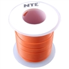 NTE 22AWG ORANGE TEFLON HOOKUP WIRE (25 FEET) WT22-03-25    200C/600V SILVER PLATED COPPER/SPC