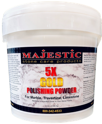 Majestic 5X Gold Polishing Powder for Marble, Travertine and Limestone (Stone Care)