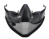 A wire mesh mask bottom used for converting JT Proflex, JT Proshield, and Empire E-Flex paintball masks into airsoft masks.