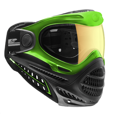 Dye Axis Pro Paintball Mask / Goggle - Lime with Northern Lights Lens