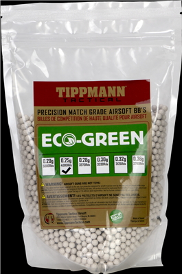 Tippmann .25g Eco Friendly BB's - 1kg Bag - White