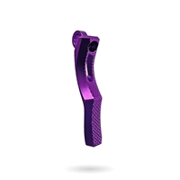 An Infamous Haptic Deuce trigger upgrade for the Planet Eclipse CS3, shown here in purple. Available at Hogan's Alley Paintball.