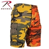 Rothco Two-Tone Camo BDU Short - Stinger Yellow / Savage Orange Camo