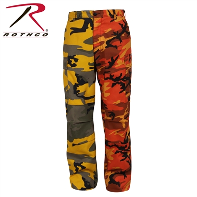 Rothco Two-Tone BDU Pants - Stinger Yellow / Savage Orange