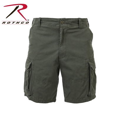 Rothco Vintage Solid Paratrooper Cargo Short - Olive Drab