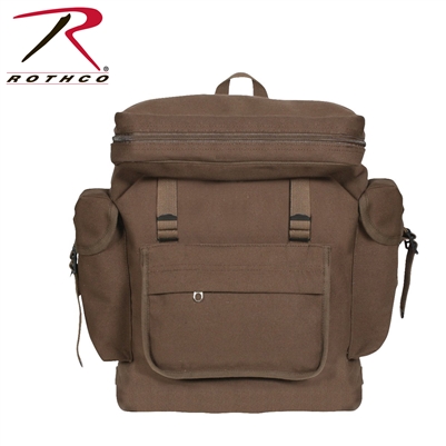 Rothco Canvas European Style Rucksack - Earth Brown