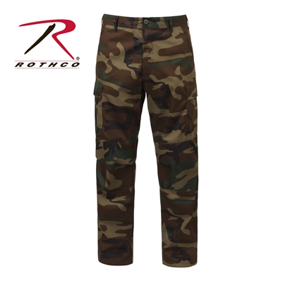 Rothco Relaxed Fit Zipper Fly BDU Pants - Woodland