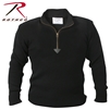 Rothco Quarter Zip Acrylic Commando Sweater - Black