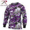Rothco Long Sleeve Colored Camo T-Shirt - Ultra Violet - 2XL