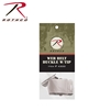 Rothco Web Belt Buckle & Clip Pack - Chrome